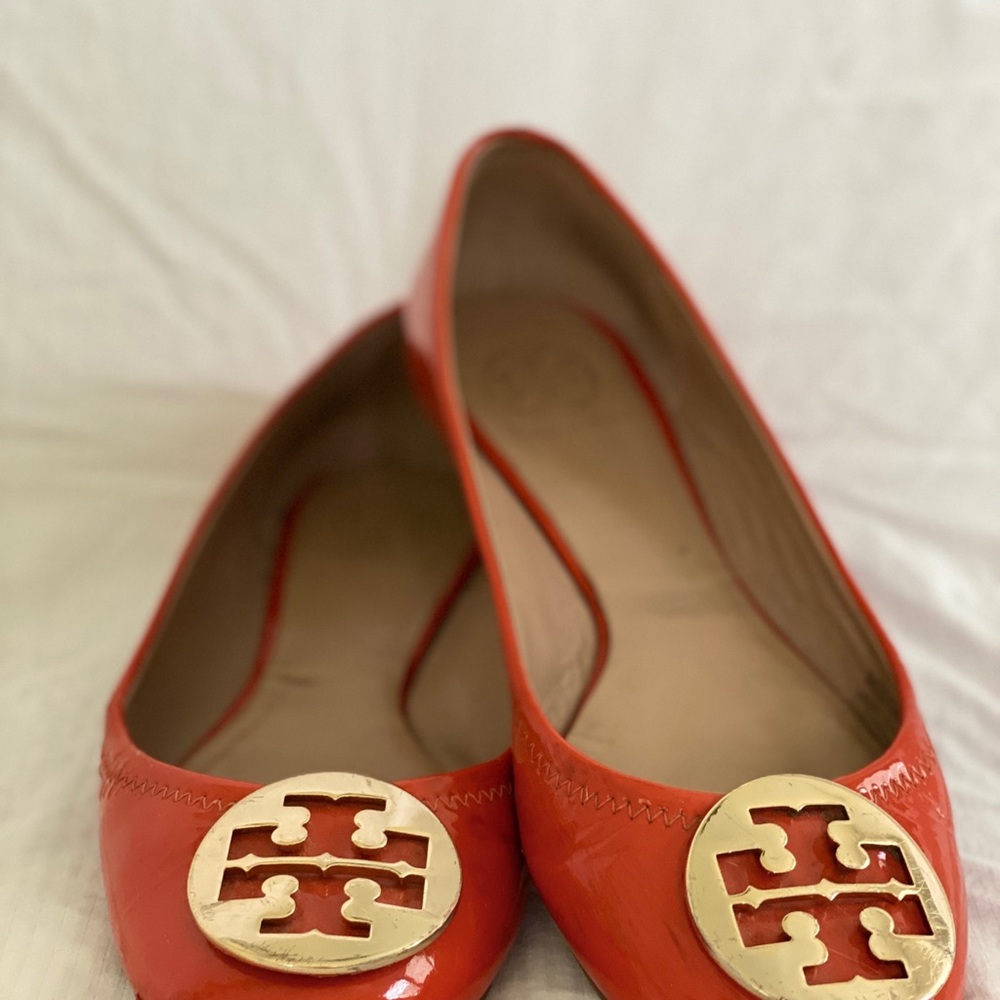 Authentic Tory Burch Patent Leather Ballet Flats